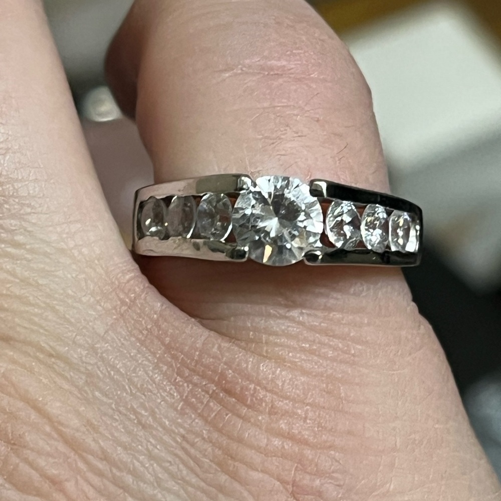 Channel Set Engagement Ring - Picture 7 of 16